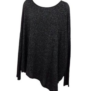 Moa Moa Dark Grey Asymmetrical Long Sleeve Tunic